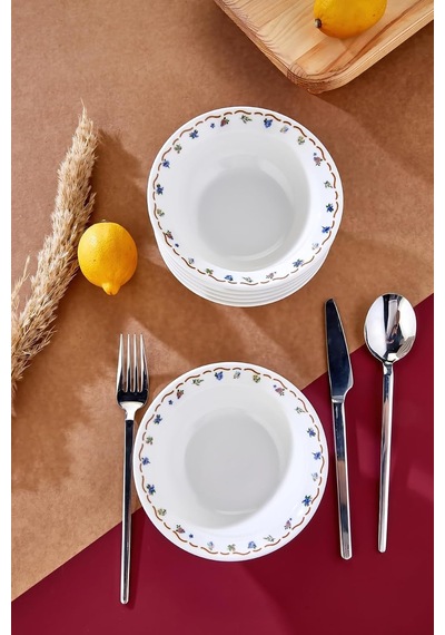 Meadow Porselen Kase Seti, 6'li, 14 Cm, Çok Renkli Diğer