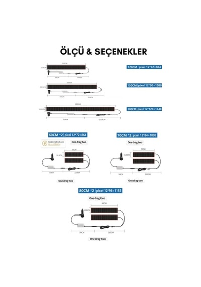 Wearfitpro 150 Cm Şeytan Led Gözler Animasyonlu Araba,kamyon,otobüs Kumandalı Esnek Ön Arka Cam Rgb Led Ekran
