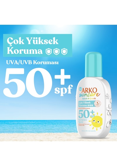 Arko Suncare Spf50+ Çok Yüksek Korumalı Bebek & Çocuk Güneş Kremi 200 ML