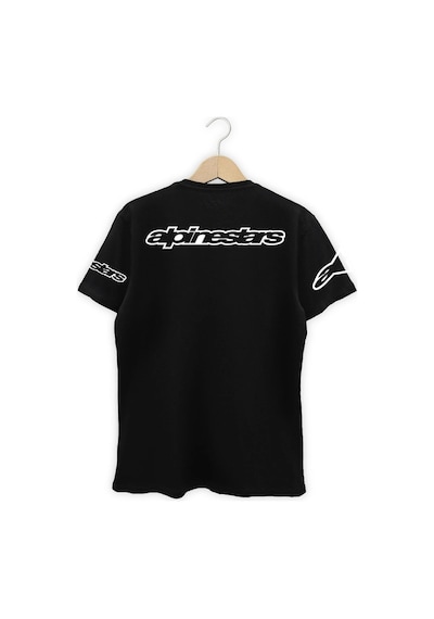 Startmore Alpinestars Baskılı Tişört Siyah