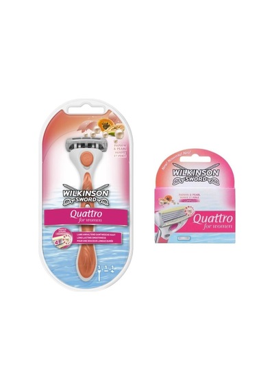 Wilkinson Sword Quattro Kadın Tıraş Bıçağı + Yedek Başlık