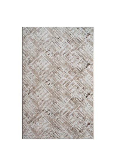 Plato Halı Parantez Efsane Lüks Oturma Odası, Salon, Antre, Yıkanabilir Polyester Kaymaz Taban Kahve Halı
