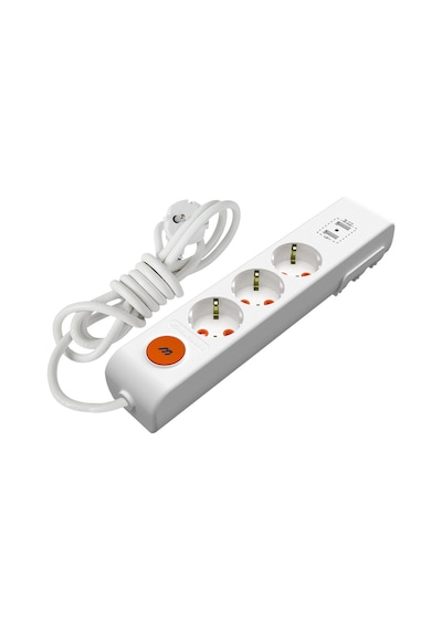 Mutlusan Ri-Tech 3'lü Usb Anahtarlı Topraklı Çocuk Korumalı Grup Priz 2 Metre Beyaz