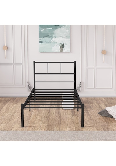 Cemre Metal Karyola 90 x 190 CM Siyah