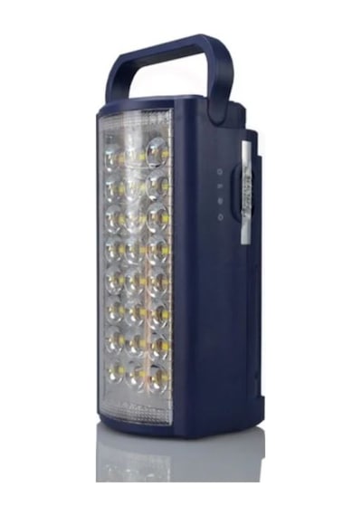 Lacivert Usb Şarj Çıkışlı 24 Led 80 Saat Akülü Şarjlı Işıldak
