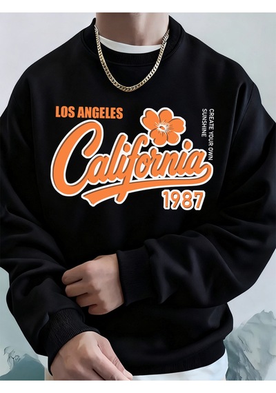 Startmore Startmorelos Angeles Kaliforniya 1987 Baskılı Erkek Sweatshirt Kışlık Bol Kapüşonlu Spor Bisiklet Yaka Siyah Startmore Startmorelos Angeles Kaliforniya 1987 Baskılı Erkek Sweatshirt Kışlık Bol Kapüşonlu Spor Bisiklet Yaka Siyah