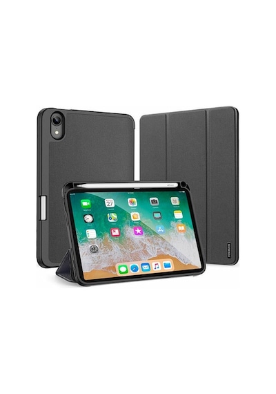 Dux Ducis Apple Uyumlu iPad Mini 6 (2021) Kılıf Kalem Bölmeli Standlı Domo Se