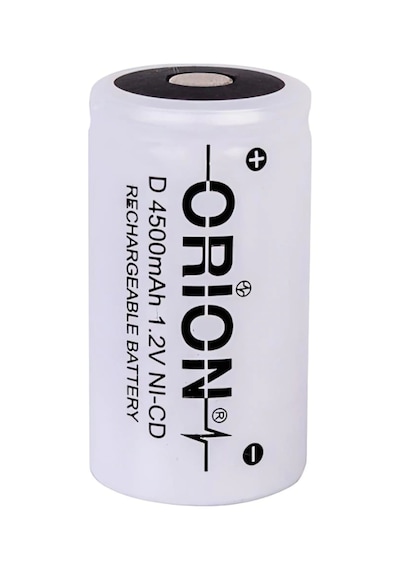 Orion 4500 mAh 1.2 V D Boy Ni-CD Industrial Şarj Edilebilir Pil