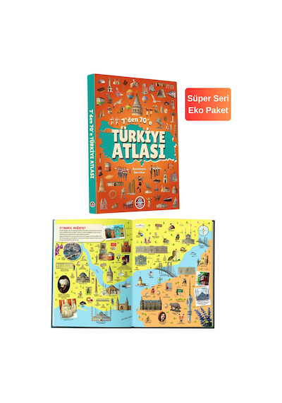 Çocuk Akademi Atlas Serisi - 7'den 70'e Türkiye Atlası - Hayvan Atlası
