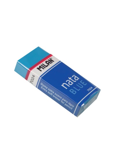 Milan 7024 Orta Boy Nata Blue Yumuşak Mavi Sınav Silgisi