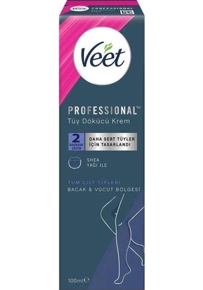Veet Bacak Ve Vücut Bölgesi İçin Professional Tüy Dökücü Krem 100 ML