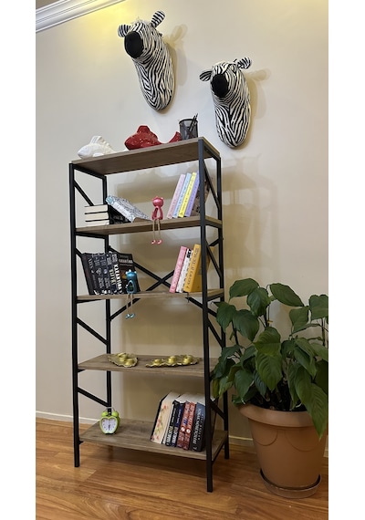 Modern Style Home Metal Kitaplık 5 Raflı Çok Amaçlı Dosya Kitap Rafı Ofis Salon Raf 150 Cm Ceviz Kahverengi Modernk01 Modern Style Home Metal Kitaplık 5 Raflı Çok Amaçlı Dosya Kitap Rafı Ofis Salon Raf 150 Cm Ceviz Kahverengi Modernk01