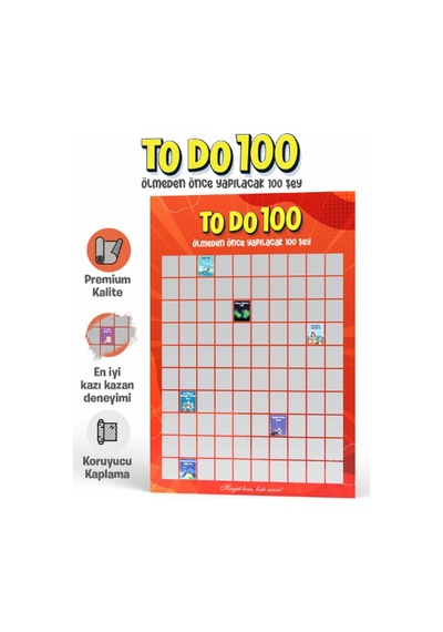Ölmeden Önce Yapılacak 100 Şey - Kazı Kazan Posteri diğer