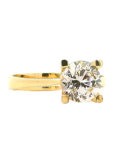 Cigold Tektaş Yüzük 14 Ayar Altın 2.80 Gr Oa-k21401029229 Renkli