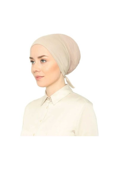 Melodi Scarf Fileli Dikişsiz Bone Taş Rengi Taş Rengi