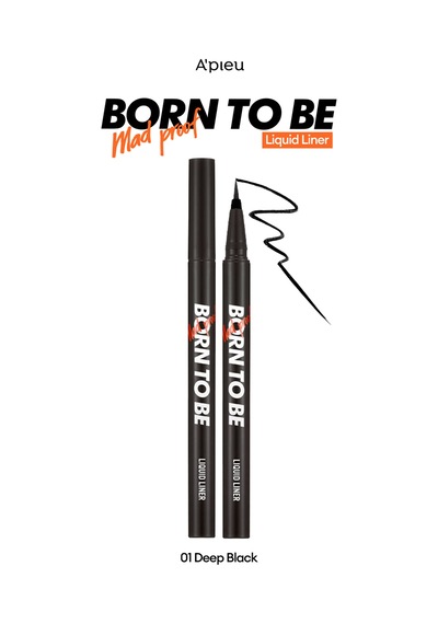 Missha Born To Be Madproof Liquid Liner 01 Deep Black