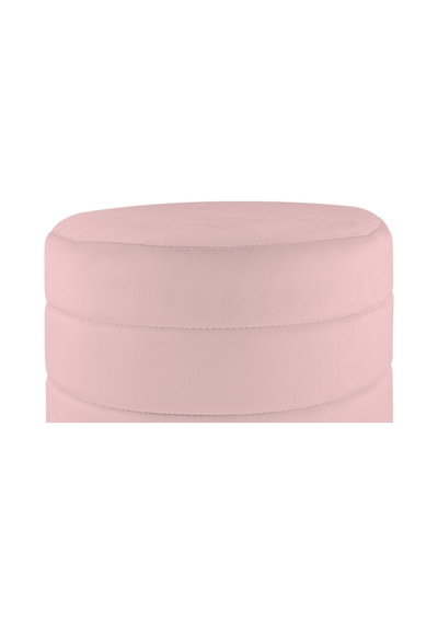Lungo Roller Silver Kaplama Luxery Puf-pembe Babyface Kumaş Pofuduk Oturma Pufu&makyaj Pufu&bench