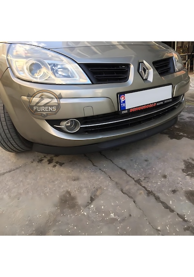 Renault Scenic 2 2003-2009 Uyumlu H Lip Esnek Ön Lip 2 Parça Karlık Ön Ek Tampon Altı Dill