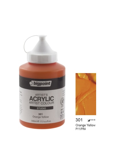 Bigpoint Akrilik Boya 500 ml Orange Yellow 301