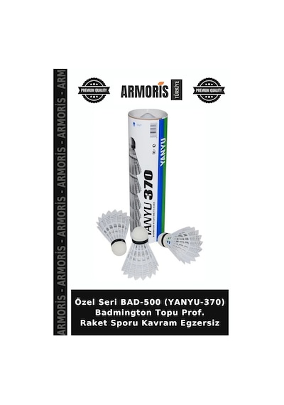 Özel Seri Bad-500 Yanyu-370 Badmington Topu Prof. Raket Sporu Kavram Egzersiz