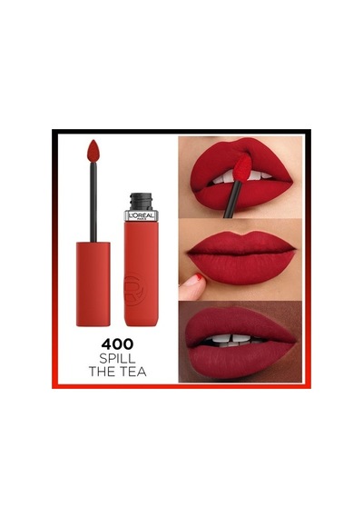L'Oréal Paris Infaillible Matte Resistance Likit Mat Ruj 400 Spill The Tea