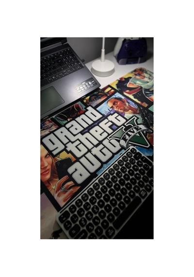 Gta 5 Kaymaz Dikişli Kauçuk Oyuncu Mousepad V2 - 90x40 Xxl Gaming Mouse Pad Fare Altlığı