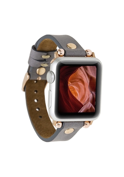 Apple Uyumlu iOS Watch Deri Kordon Ferro 38 40 41mm Rt Rst9