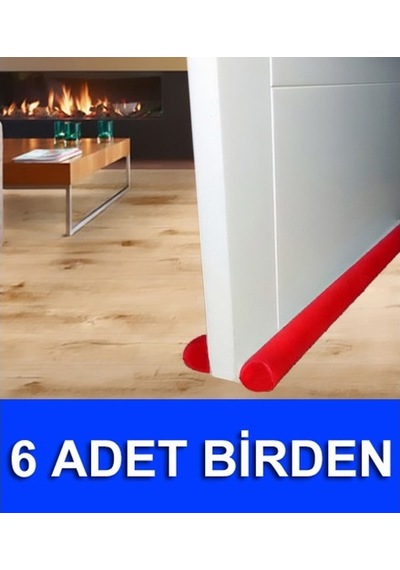 6 Adet Çift Taraflı Kapı Altı Rüzgar Önleyici Izolasyon Tozluk