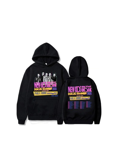 Startmore Siyah Nkotb-b Sihirli Yaz Turu Hoodie Hoodie Deras Para Mujer Moletom Siyah