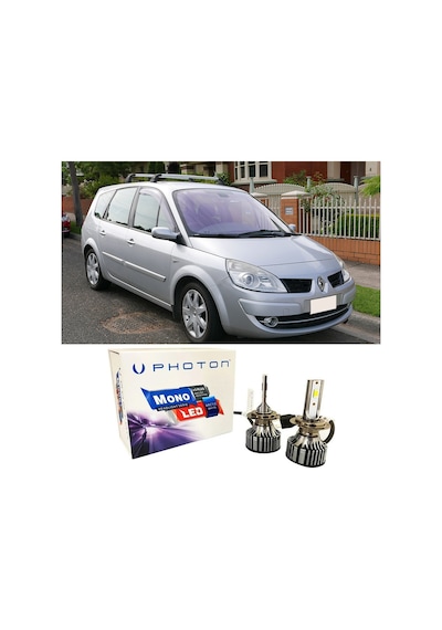Renault Scenic Kısa Far Ampulü H7 Mono Yeni Seri Beyaz 2003-2009
