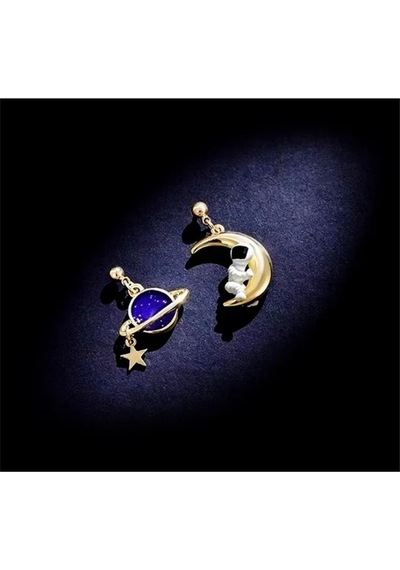 Girift Vintage Su Damlası Sallantılı Küpe Gold