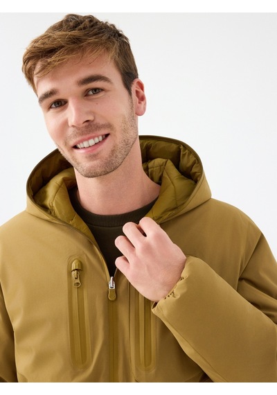 Regular Fit Erkek Mont Mustard
