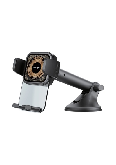 Lws6 15w Kablosuz Hızlı Şarjlı Vantuzlu Araç İçi Telefon Tutucu - Şeffaf Gövdeli, 360 Derece Dönebilen Cam Ve Torpido Uyumlu Tutucu