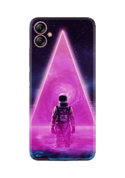 Samsung Samsung Galaxy Uyumlu A04e Kılıf Resimli Desenli Silikon Platinium Series Astro Purple 1890