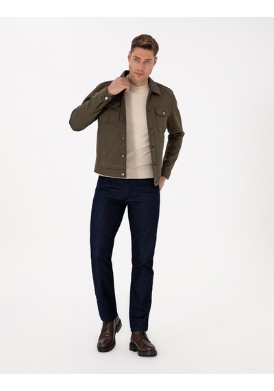 Pierre Cardin Erkek Haki Deri Mont-kaban 50318156-790 Haki