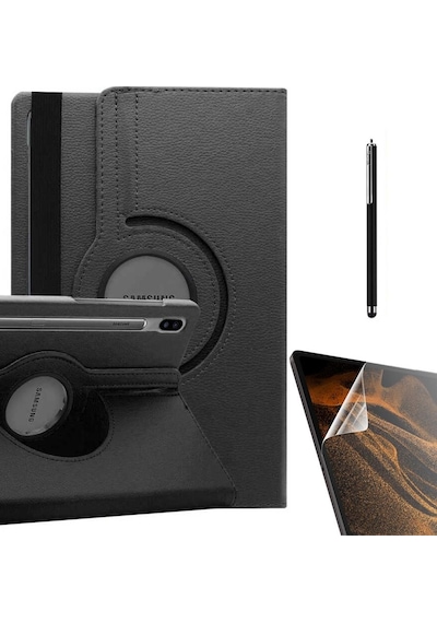 Samsung Galaxy Uyumlu Tab S7 Fe T730 Kılıf Kapaklı Standlı 360 Dönebilen Koruma Dn22 Nano Kalem
