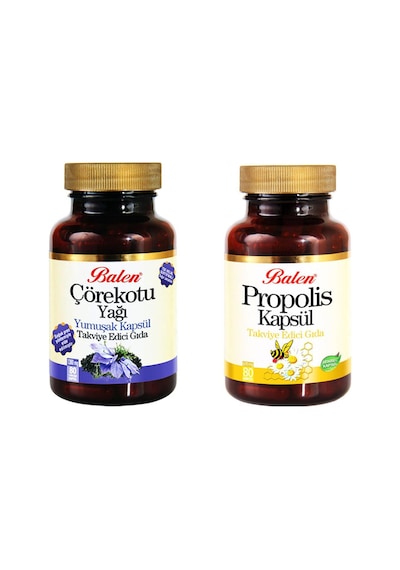 Balen Çörekotu Yağı Kapsül (Soğuk Pres)+Propolis Kapsül
