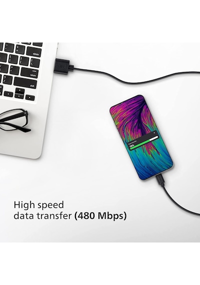 Philips Dlc3541 Usb-c Hızlı Şarj Ve Data Kablosu 1.2m