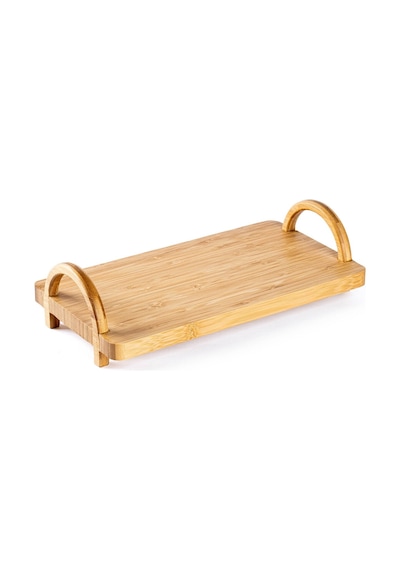Tantitoni Bambu Tutacaklı Düz Tepsi 30x16cm