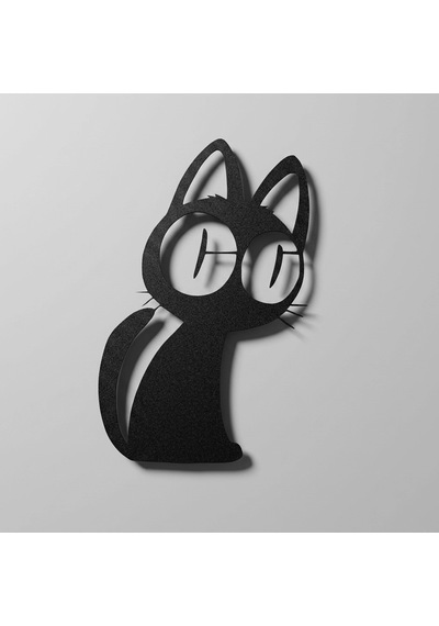 Kuroneko Trigun Metal Tablo Siyah