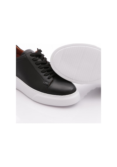 Dgn Leo Erkek Sneakers Ayakkabi Siyah Antik Beyaz