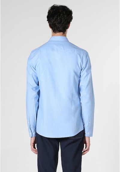 Colin's Colins Slim Fit Shirt Neck Düz Erkek Mavi Uzun Kol Gömlek Cl1048576 Q1.v1 Lbl Açik Mavi