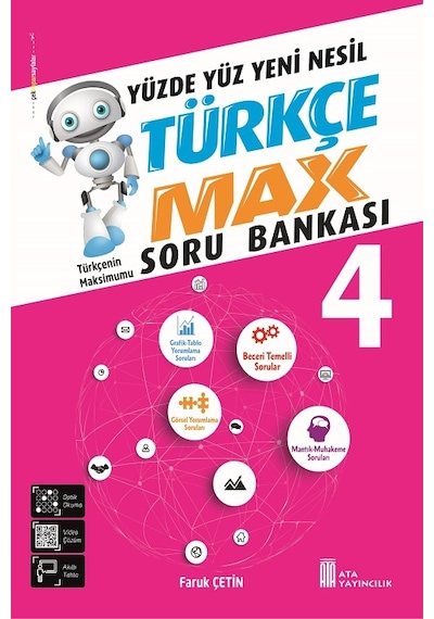 Ata Yayıncılık 4. Sınıf Türkçe Max Soru Bankası