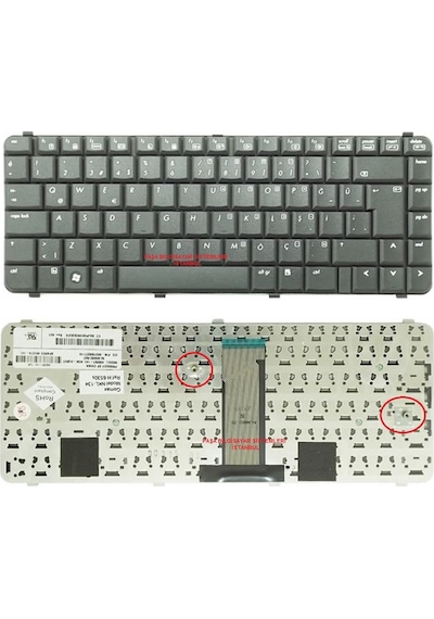 Pasabilgisayar HP Uyumlu Compaq Nsk-H5R01, Nsk-H5R0T Klavye Tuş Takımı Tr Siyah Q