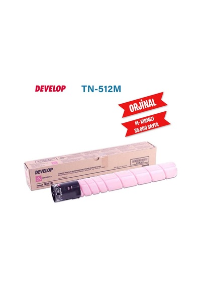 Develop TN-512 M Kırmızı Toner - A33K3D2- Develop İneo +454 İneo +554