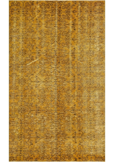 Minimalist Vintage Desenli Ipek Jüt Kilim Pers Halı - 146x243 Cm 9978
