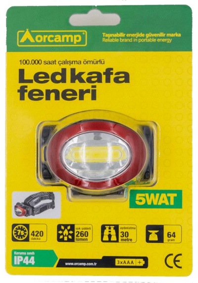 Orcamp Out- 4200 Led Kafa Feneri Siyah