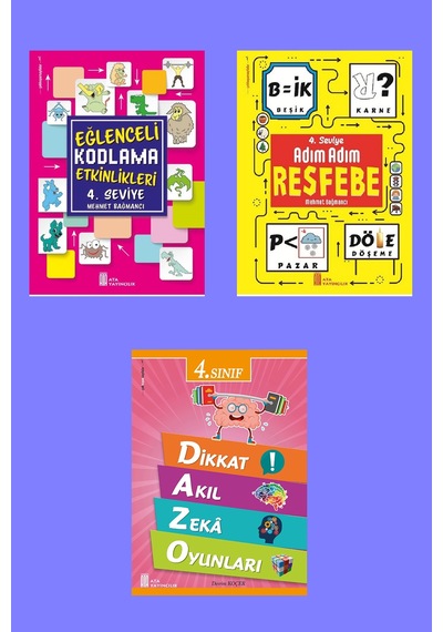 4.sınıf Eğlenceli Kodlama+resfebe+dikkat Akıl Zeka Oyunları