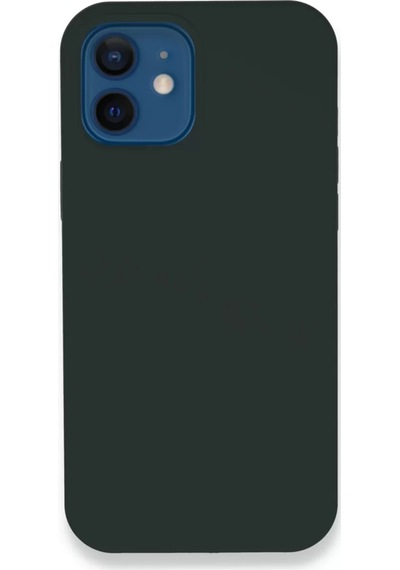 Newface Apple İphone 12 Kılıf Lansman Legant Silikon - Koyu Yeşil
