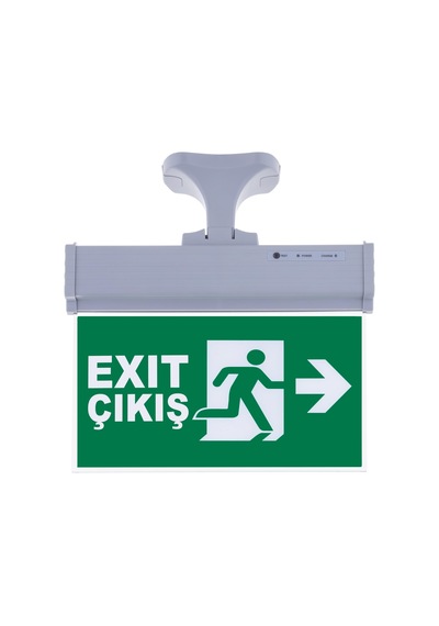 Sg071-s2 Çift Yönlü Acil Yönlendirme Armatürü Askı Aparatlı Exit Çıkış Sağ-sol Beyaz
